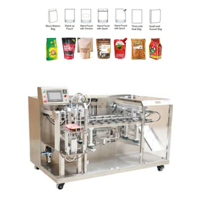 Roterende van de de Verpakkingsmachine van de Snack Polyzak het Vullen van het Voedselpremade Machine
