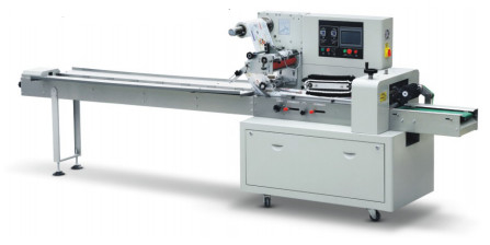 Automatische Roterende Horizontale de Machinefilm die van de Stroomverpakking naar beneden trekken