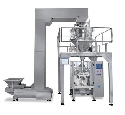 Automatische de Machinevruchten Chips Multihead Weigher Packing Machine van de Suikergoedverpakking