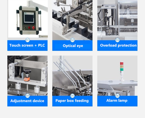 Van de de Doosverpakking van de bodemgesp de Automatische Handschoenen die van het de Machineweefsel Machine vouwen