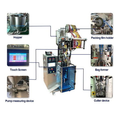 Vloeibare Automatische Sachet het Vullen van het de Ketchupsachet van het Machinedeeg de Verpakkingsmachine