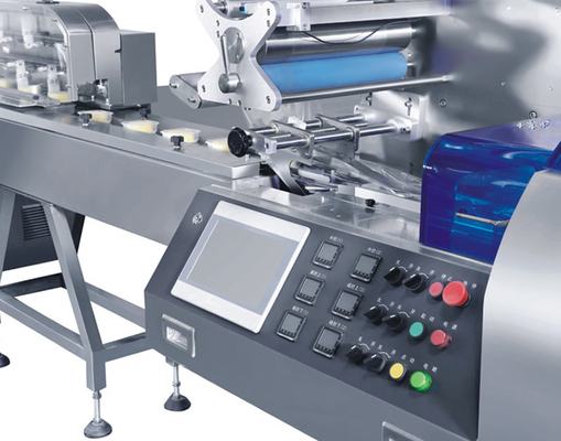Horizontaal Kopvoedsel de Cakebrood dat van de VerpakkingsLopende band Tray Loading Packing voedt