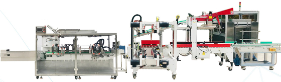 Van de de Verpakkingsmachine van de handschoenzeep volledig Automatische de Doos van het het Weefselkarton het Vullen Machine